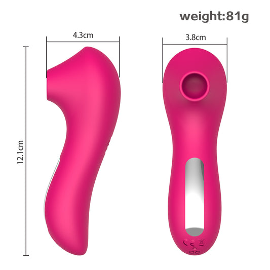 Amazon Rechargeable Silicone Adult Female Nipple Stimulator Vagina masturbating Oral Sex Toy Clitoral Sucking Vibrator For Women