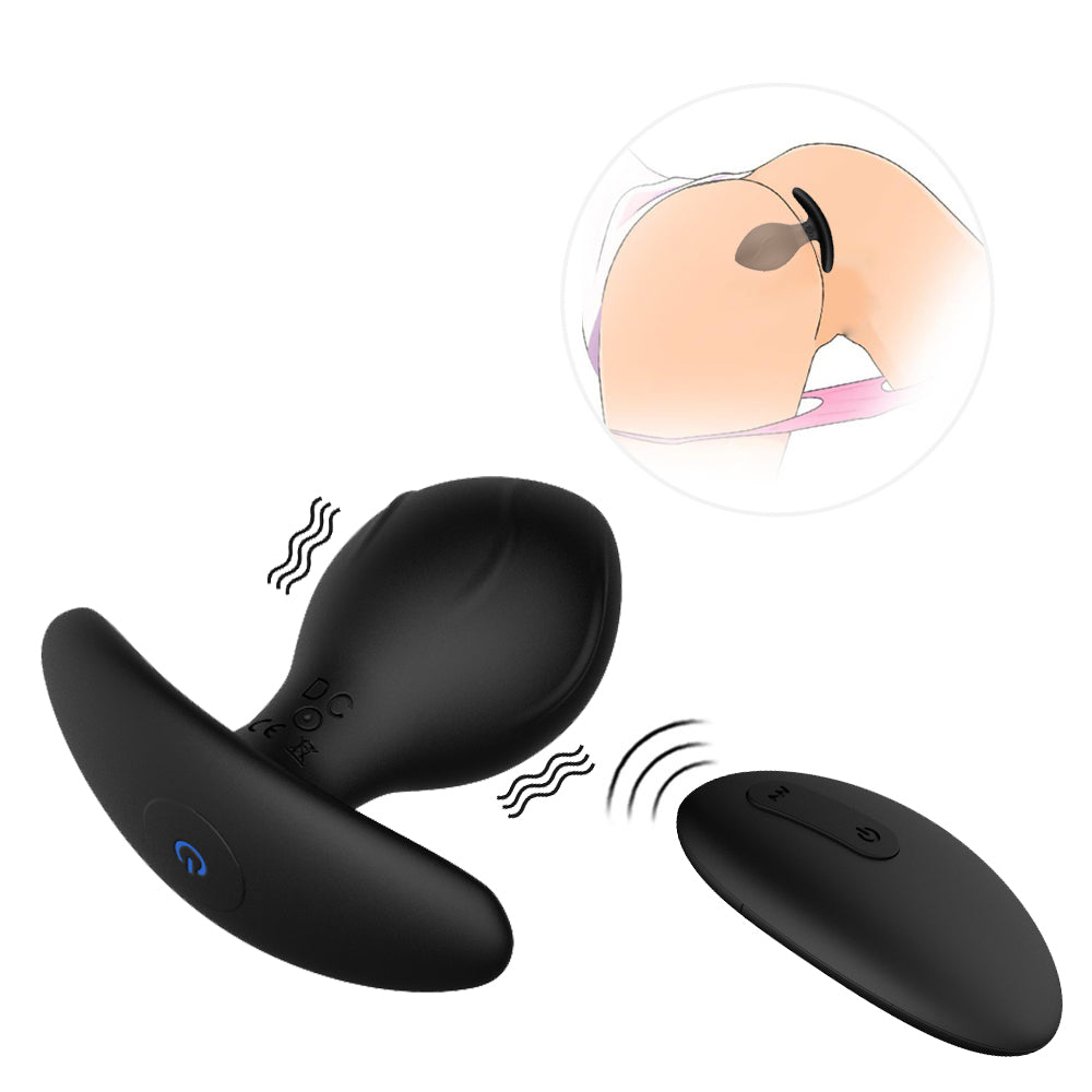 4PCS 10 Vibrating Butt Plug Set Anal Plug , Remote Control P Spot Anal Dildo Toy Male Adult Sex Toys for Men Women and Couple