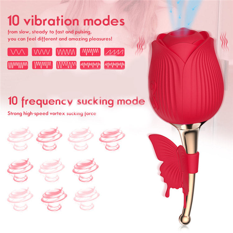 Flower Shape Licking Sucking Toys for Woman Masturbation Sex Products Shop Rose Toys Rose Vibrator for Women MGH1F