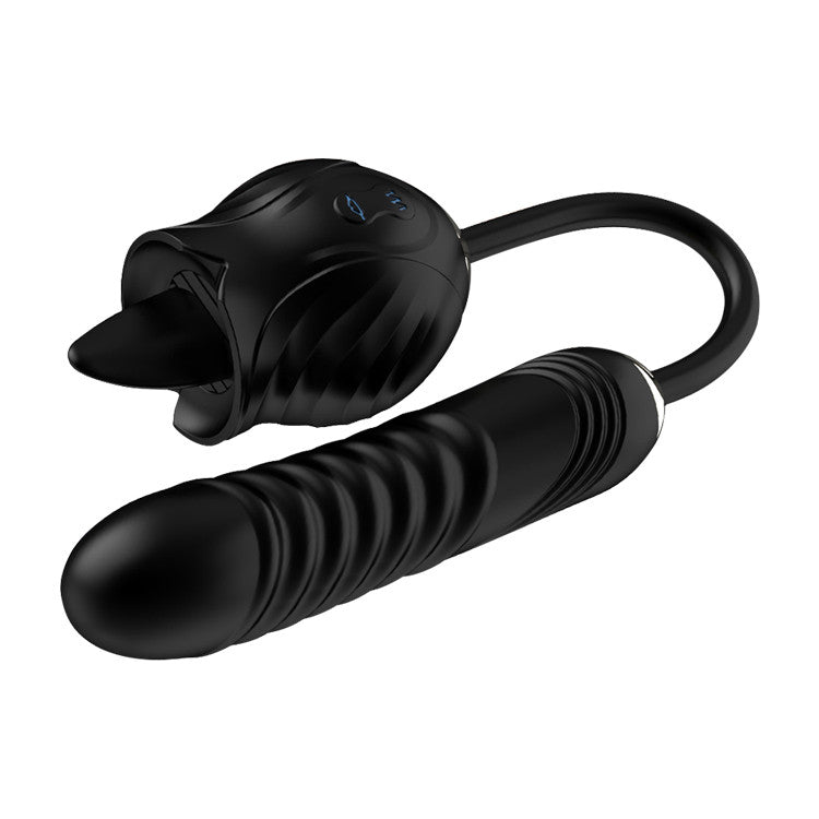Black Rose Shape Vagina Sucking Vibrator Intimate Good Nipple Sucker Oral Licking Clitoris Stimulation Powerful Sex Toys for Women MGH6F