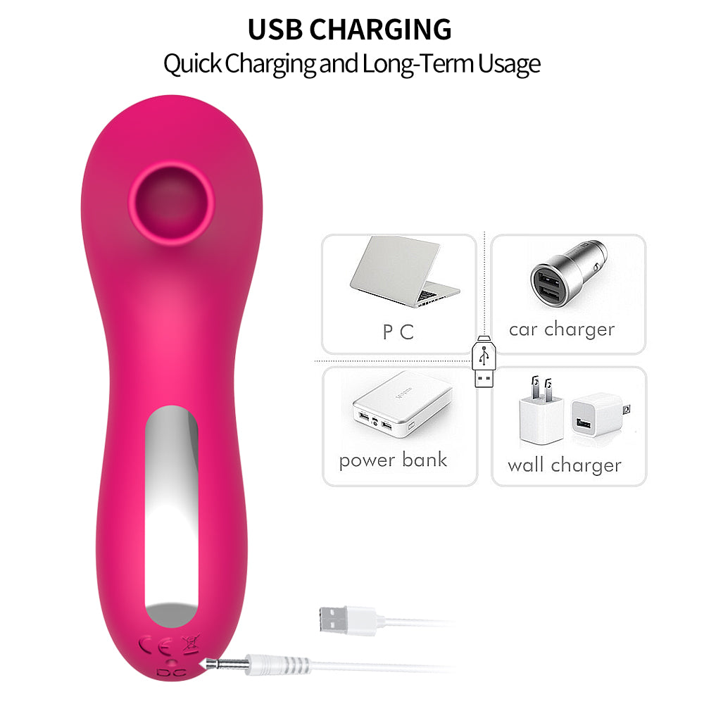 Amazon Rechargeable Silicone Adult Female Nipple Stimulator Vagina masturbating Oral Sex Toy Clitoral Sucking Vibrator For Women