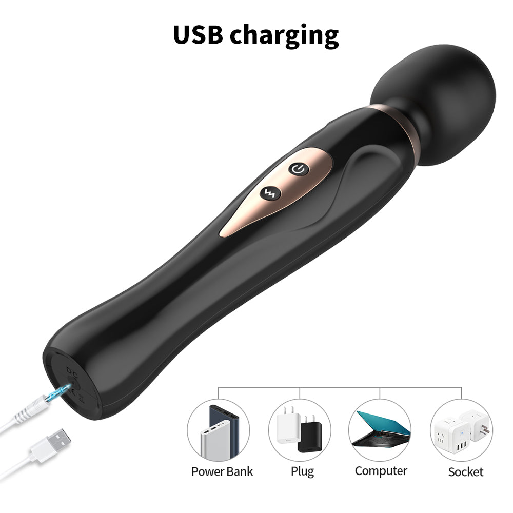 New Cordless wand massager sex with 10 vibration modes rechargeable waterproof vibrator sex toy women