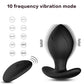 4PCS 10 Vibrating Butt Plug Set Anal Plug , Remote Control P Spot Anal Dildo Toy Male Adult Sex Toys for Men Women and Couple