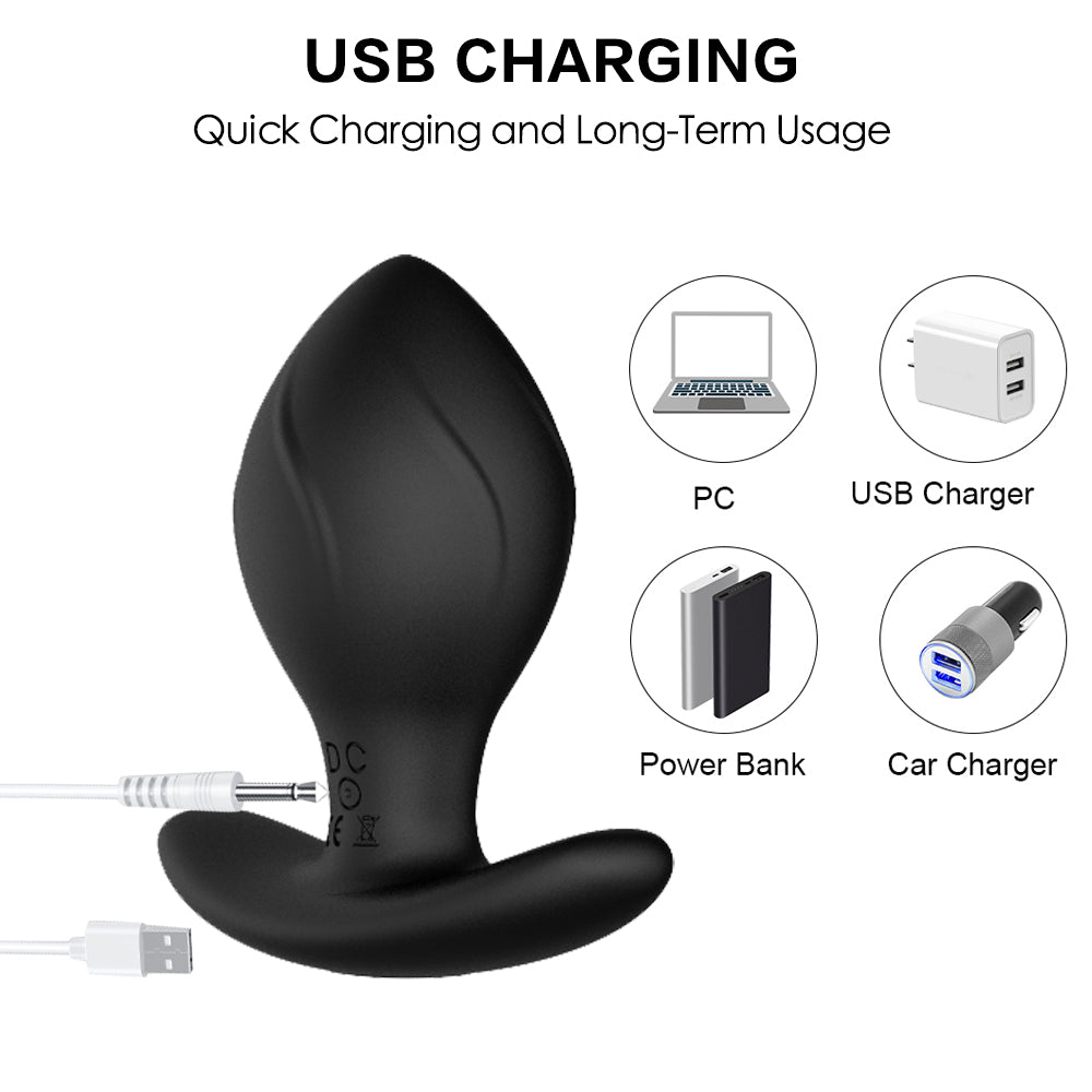 4PCS 10 Vibrating Butt Plug Set Anal Plug , Remote Control P Spot Anal Dildo Toy Male Adult Sex Toys for Men Women and Couple