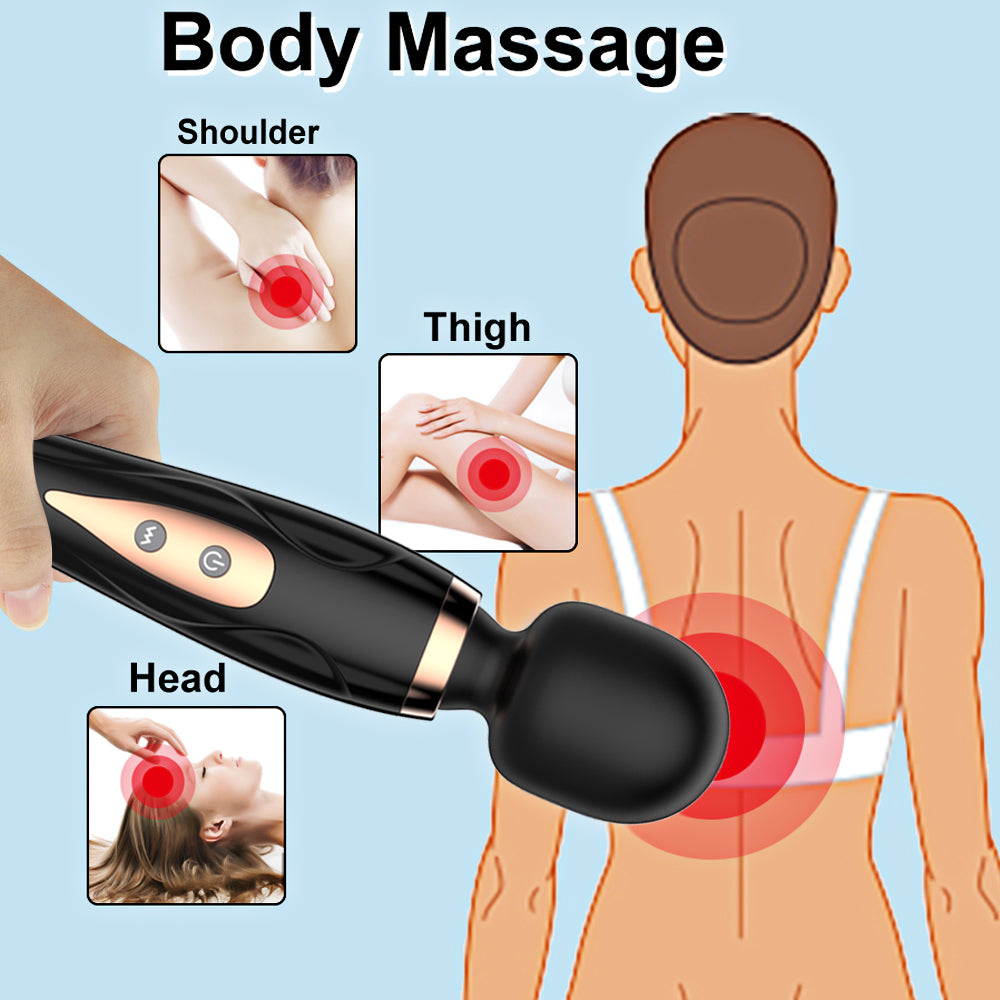 New Cordless wand massager sex with 10 vibration modes rechargeable waterproof vibrator sex toy women