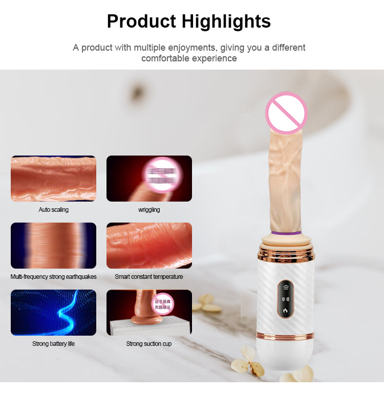 Factory Wholesale Smart Automatic Sex Toy Electric Female Private Vibrator Dildo Thrusting Sex Machine for Women DS01