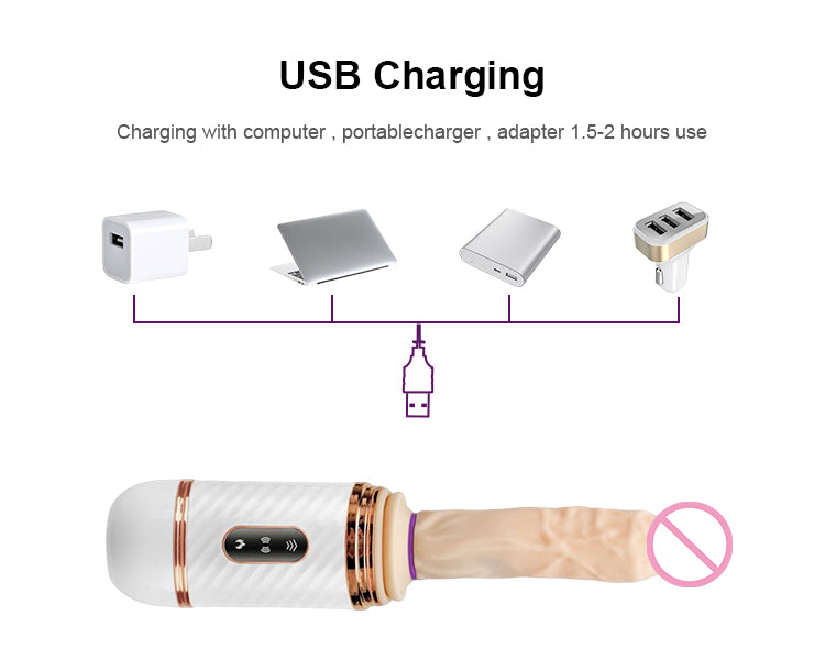 Factory Wholesale Smart Automatic Sex Toy Electric Female Private Vibrator Dildo Thrusting Sex Machine for Women DS01