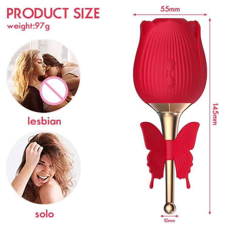 Flower Shape Licking Sucking Toys for Woman Masturbation Sex Products Shop Rose Toys Rose Vibrator for Women MGH1F